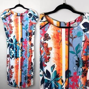 ECI floral print bodycon midi dress